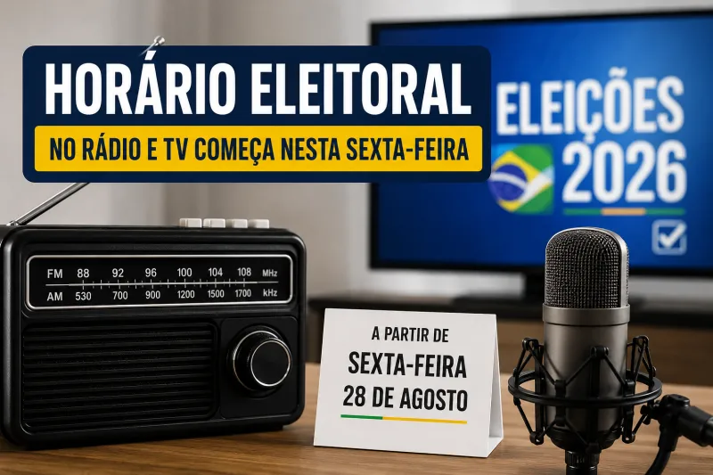 Horário eleitoral no rádio e TV começa nesta sexta-feira