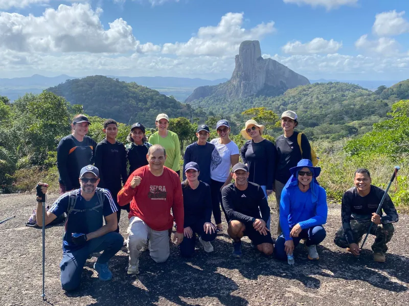Montanhistas buscam aventura no monte Serra Grande, em Itamaraju 