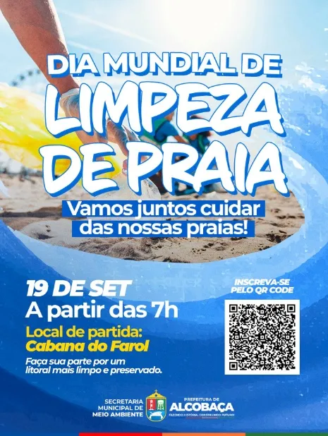 Dia Mundial da Limpeza de Praia mobiliza Alcobaça em ação de preservação do litoral Dia Mundial da Limpeza de Praia mobiliza Alcobaça em ação de preservação do litoral