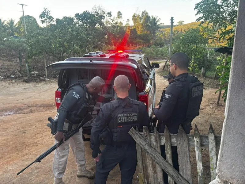 Suspeito de sequestrar e matar adolescente de 17 anos é preso pela Polícia Civil em Itabela