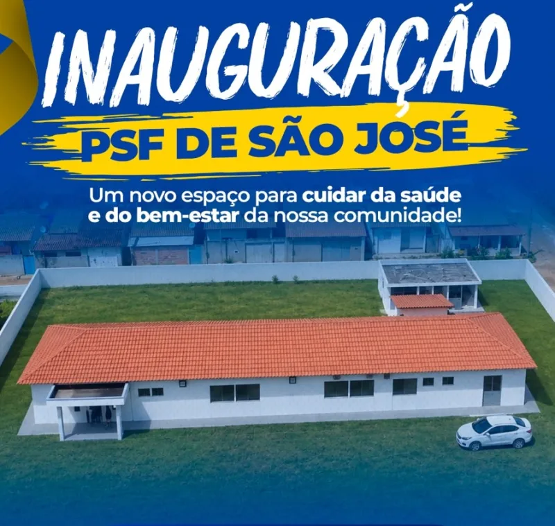 São José de Alcobaça ganha novo PSF e inauguração acontece no dia 25 de setembro São José de Alcobaça ganha novo PSF e inauguração acontece no dia 25 de setembro