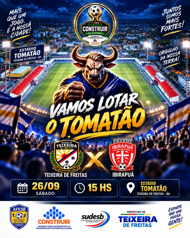 TEIXEIRA DE FREITAS RECEBE IBIRAPUÃ EM JOGO DECISIVO PELA SEMIFINAL