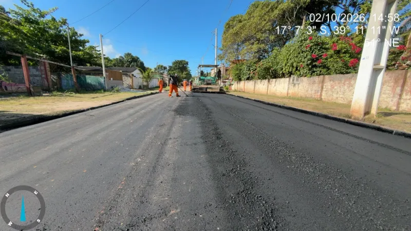 Cumuruxatiba começa a receber asfaltamento em obra que promete transformar a mobilidade Cumuruxatiba começa a receber asfaltamento em obra que promete transformar a mobilidade