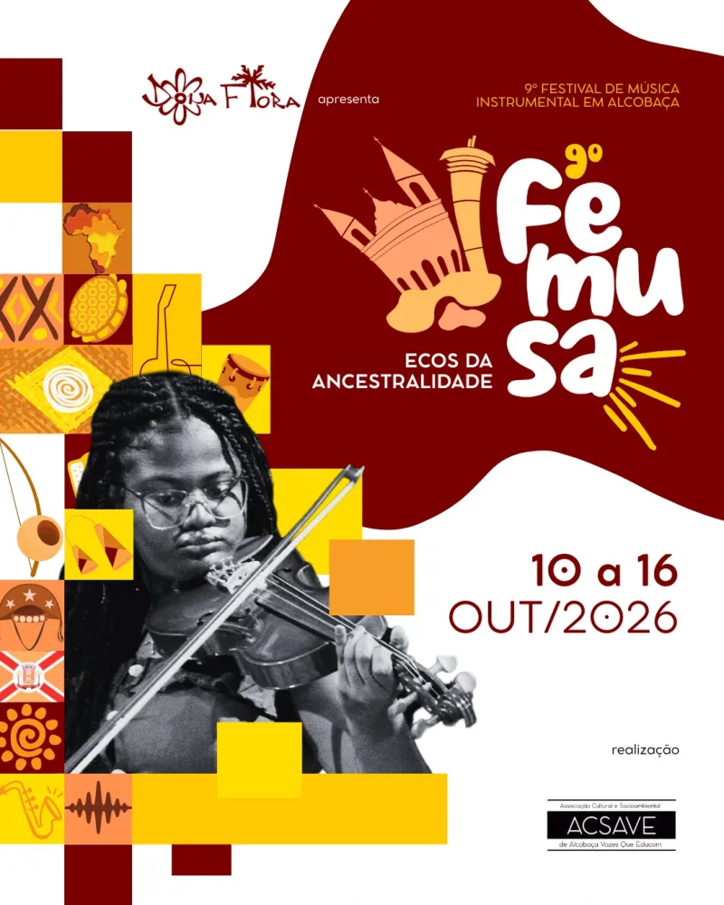 Alcobaça recebe 9º Festival de Música Instrumental com o tema “Ecos da Ancestralidade”