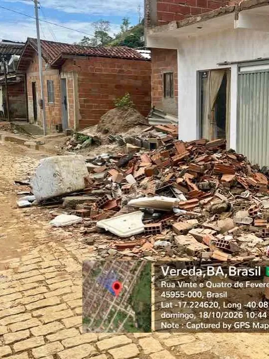 Após forte tempestade, Vereda decreta situação de emergência e mobiliza força-tarefa de reconstrução e assistência social Após forte tempestade, Vereda decreta situação de emergência e mobiliza força-tarefa de reconstrução e assistência social