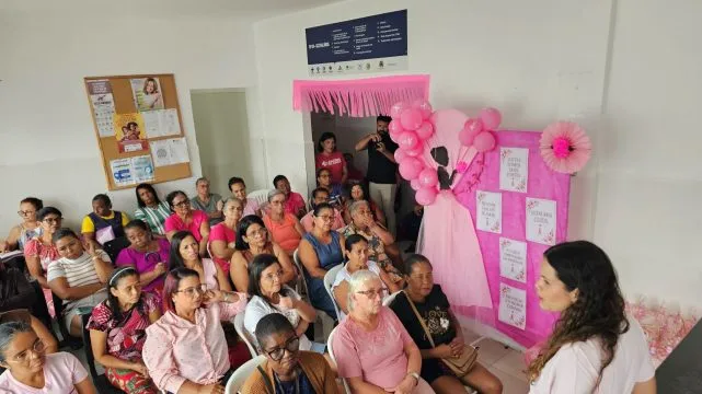 Mulheres de Itabatã protagonizam ação do “Outubro Rosa” em defesa da saúde, da prevenção e do autocuidado