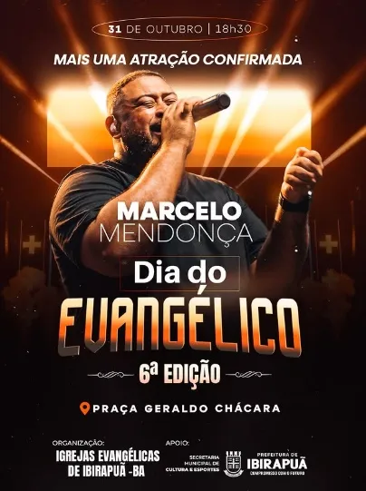 Prepare o coração! Ibirapuã terá grande noite de louvor no dia 31 de outubro