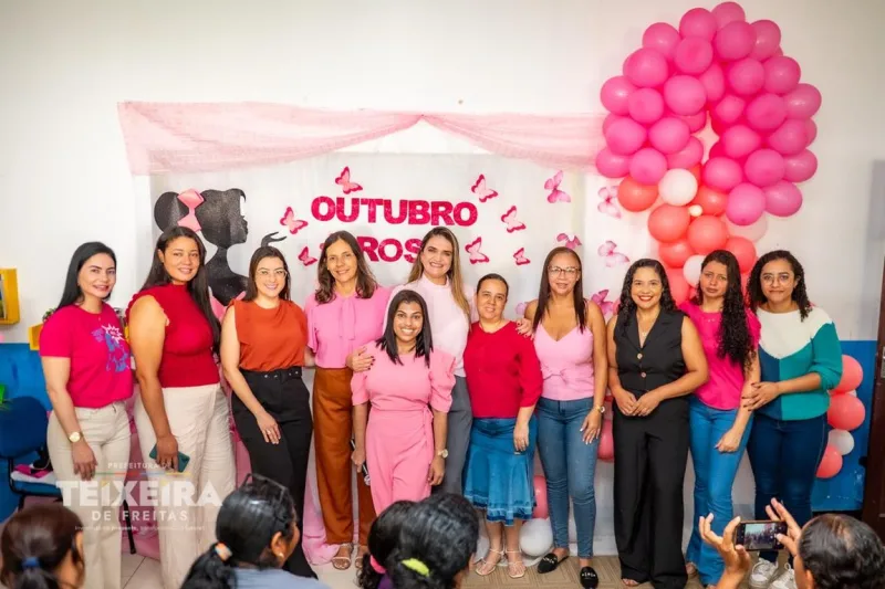 Outubro Rosa reforça a importância da prevenção e do diagnóstico precoce do câncer de mama em Teixeira de Freitas