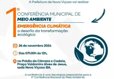   1ª Conferência Municipal do Meio Ambiente de Nova Viçosa acontece no próximo dia 26