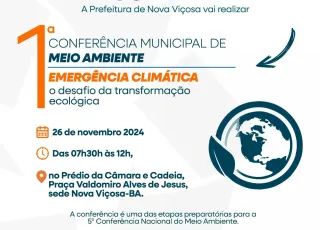   1ª Conferência Municipal do Meio Ambiente de Nova Viçosa acontece no próximo dia 26