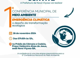   1ª Conferência Municipal do Meio Ambiente de Nova Viçosa acontece no próximo dia 26