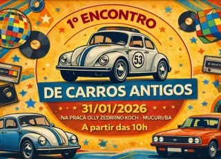 1º Encontro de Carros Antigos promete dia inteiro de cultura, música e nostalgia em Mucuri