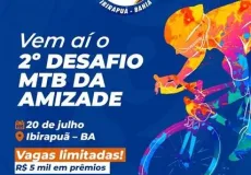 2º Desafio MTB da Amizade acontece dia 20 de julho com R$ 5 mil em prêmios e programação especial no aniversário da cidade  