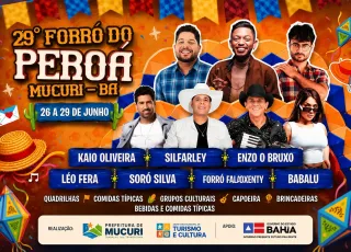 29º Forró do Peroá promete movimentar Mucuri com quatro dias de tradição, cultura e grandes atrações