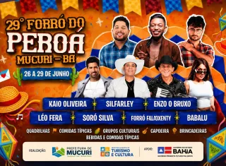 29º Forró do Peroá promete movimentar Mucuri com quatro dias de tradição, cultura e grandes atrações