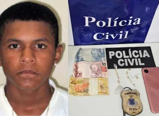 "Cabeça de Taca" é preso pela Polícia Civil acusado de tráfico de drogas, em Caravelas