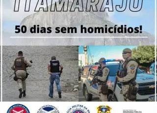 43ª CIPM comemora 50 dias sem homicídios em Itamaraju.