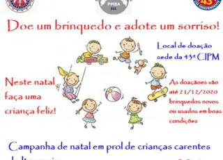 43ª CIPM lança campanha de arrecadação de brinquedos para o Natal, em Itamaraju