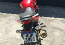 87ª CIPM apreende moto com restrição em Teixeira de Freitas