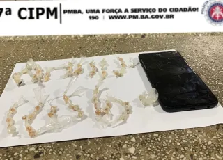 87ª CIPM apreende pedras de crack em Teixeira de Freitas