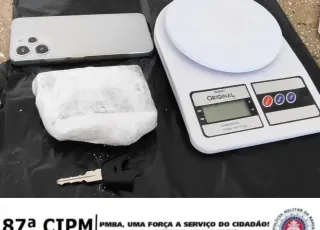 87ª CIPM prende suspeito por tráfico de droga no Colina Verde em Teixeira de Freitas