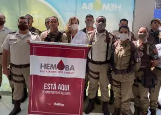 88ª CIPM realiza doação de sangue ao Hemoba de Teixeira de Freitas