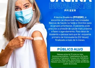 A vacina Bivalente já está disponível nas unidades básicas de saúde do município de Caravelas.