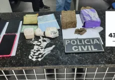 Ação conjunta da 43ª CIPM e PC realiza prisão de três pessoas por tráfico de drogas, em Itamaraju.
