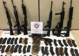 Ação da SSP e PF da Bahia com PM do RN apreende seis fuzis