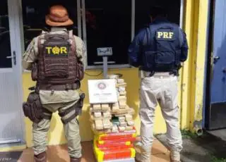 Ação integrada entre PRF e PM apreendem mais de 80 kg de maconha com casal em Itabuna