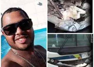 Acidente entre ônibus da Vix e Uno deixa uma pessoa morta e uma ferida na zona rural de Mucuri