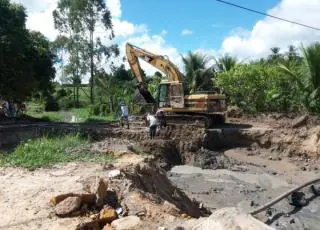 Ações de recuperação de danos causados pela chuva continuam sendo realizados pela Prefeitura de Teixeira de Freitas