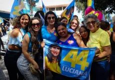 Bandeiraço de Luciana Machado e Elenice reúne apoiadores em Posto da Mata