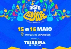 Agora é oficial: Festa da Cidade de Teixeira de Freitas será nos dias 15 e 16 de maio