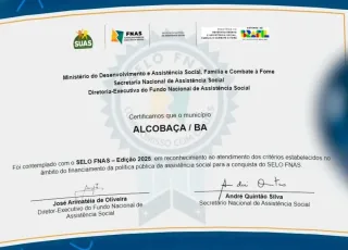 Alcobaça conquista Selo FNAS 2025 e se destaca na assistência social