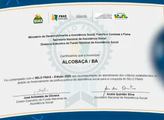 Alcobaça conquista Selo FNAS 2025 e se destaca na assistência social