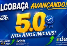 Alcobaça melhora desempenho no IDEB e chega à nota 5,0
