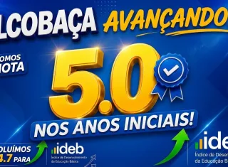 Alcobaça melhora desempenho no IDEB e chega à nota 5,0