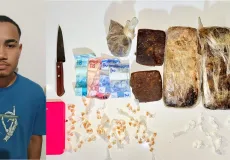 Alcobaça: Polícia Civil e Militar prendem suspeito de tráfico após ameaças a familiar