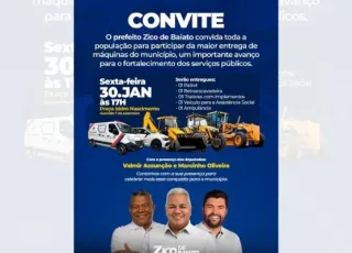 Alcobaça realiza a maior entrega de máquinas e veículos da história do município