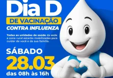 Alcobaça realiza Dia D de Vacinação contra a Influenza no sábado (28)