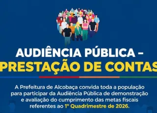Alcobaça realizará Audiência Pública para apresentação das metas fiscais do 1º quadrimestre