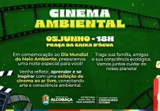 Alcobaça terá noite especial de cinema em comemoração ao Dia Mundial do Meio Ambiente