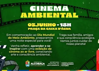 Alcobaça terá noite especial de cinema em comemoração ao Dia Mundial do Meio Ambiente