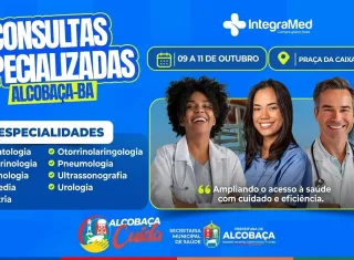 Alcobaça terá três dias de atendimento especializado com consultas em nove áreas da saúde