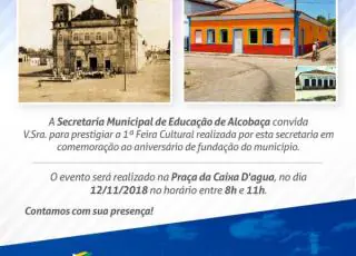 Alcobaça vai realizar feira cultural na comemoração aos 246 anos de fundação do município