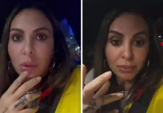 Alinne Rosa registra BO após folião jogar copo em seu rosto durante apresentação: 'Isso não pode acontecer'