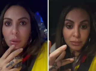 Alinne Rosa registra BO após folião jogar copo em seu rosto durante apresentação: 'Isso não pode acontecer'