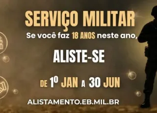 Alistamento Militar 2026 começa e jovens de 18 anos devem se alistar até 30 de junho em Mucuri