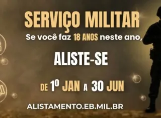 Alistamento Militar 2026 começa e jovens de 18 anos devem se alistar até 30 de junho em Mucuri
